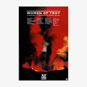 Women of Troy 1995 Print vintage woodcut wallpaper