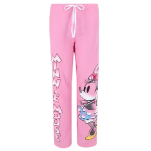 Disney Minnie Mouse Damen-Loungehose mit offenem Saum