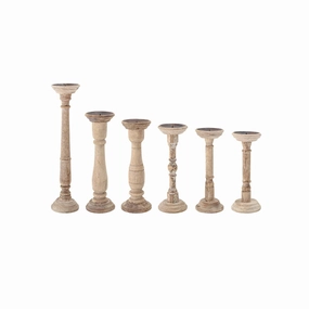 Wood and Metal Candle Holder (Multiple Sizes) interior room decor