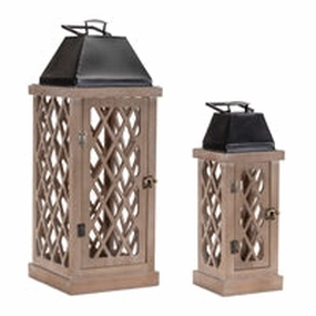 Wood/Metal Lantern ( Multiple Sizes ) interior room decor