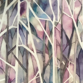 Woodbury Printed Cotton Fabric (By The Metre) Loganberry elegant table cloth  