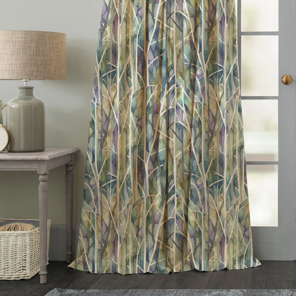 Woodbury Printed Cotton Fabric (By The Metre) Skylark