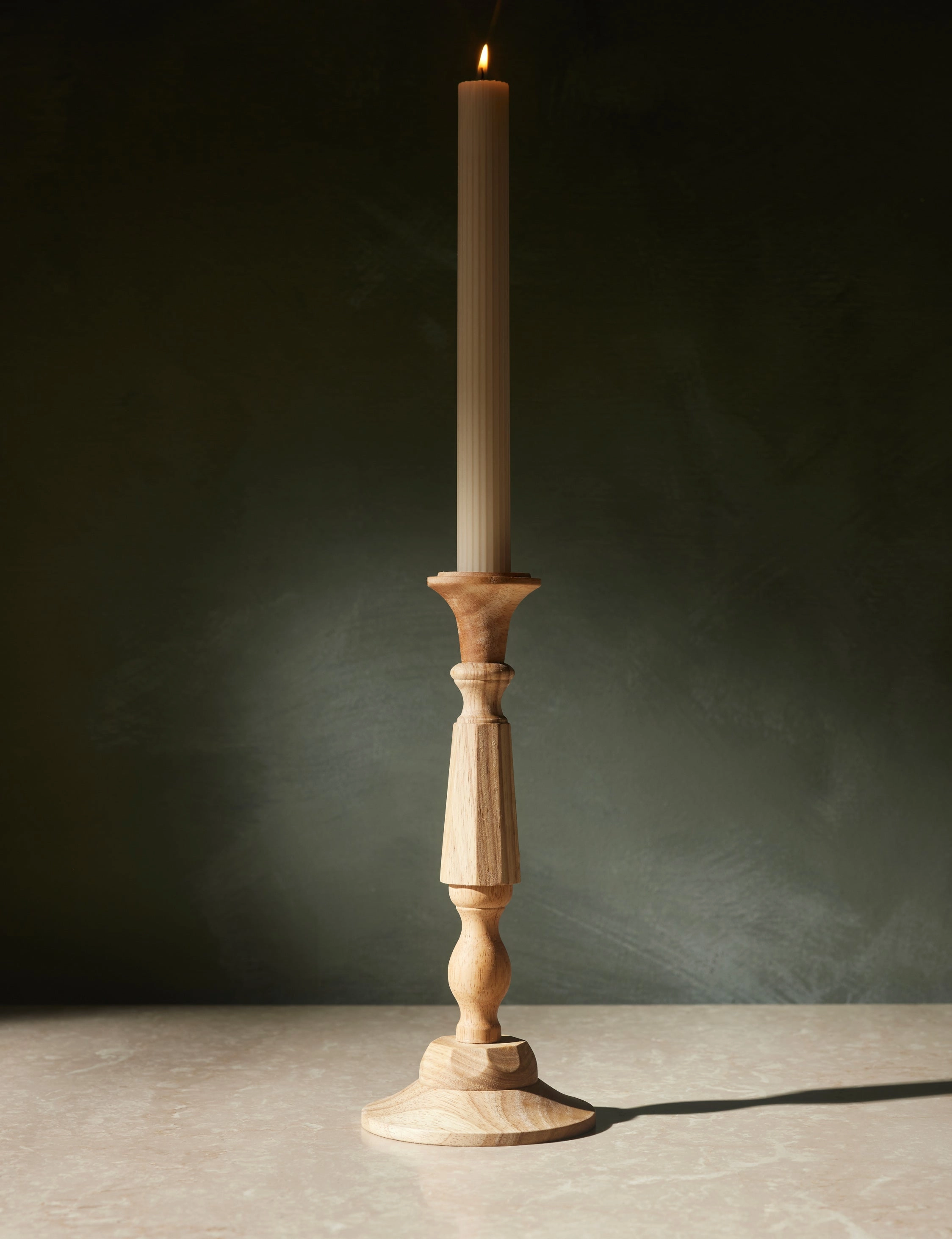 Wooden Georgian Candlesticks