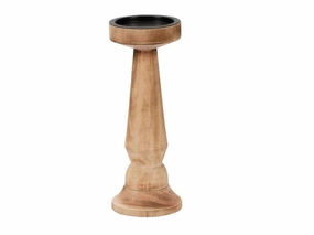 Wooden Pillar Candle Holder (Multiple Sizes) interior room decor