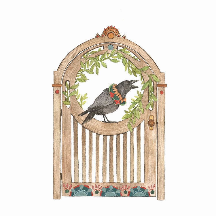 Woodland Garden: Jack's Garden Gate - Art Print framed wall decor