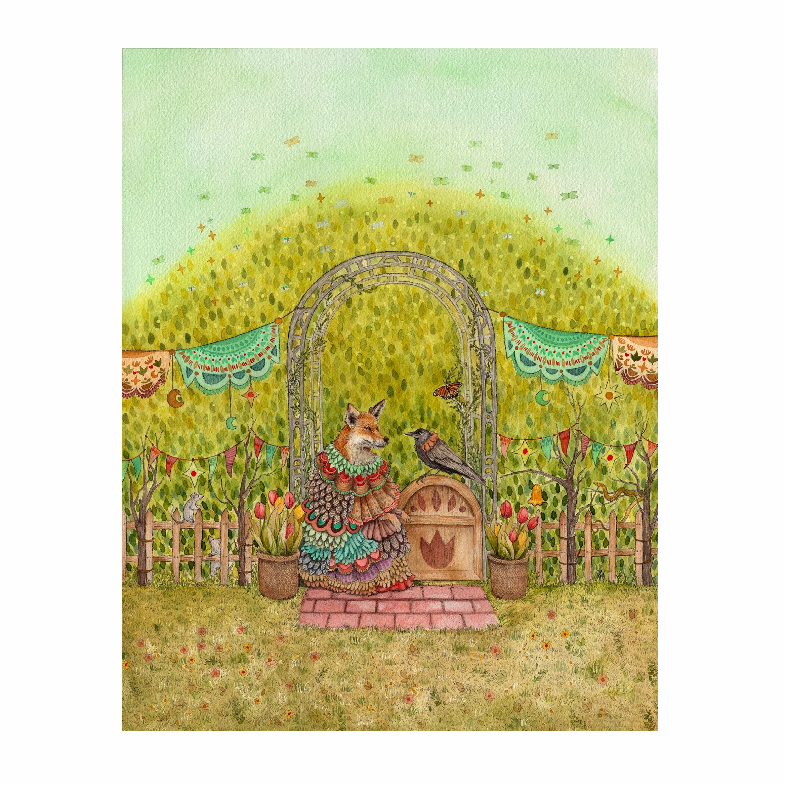 Woodland Homestead: The Garden framed wall decor