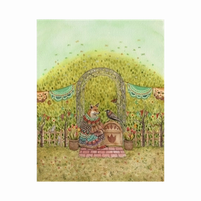 Woodland Homestead: The Garden - Art Print framed wall decor