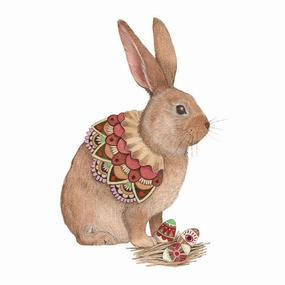 Woodland Kitchen: Ellen's Painted Eggs - Art Print framed wall decor