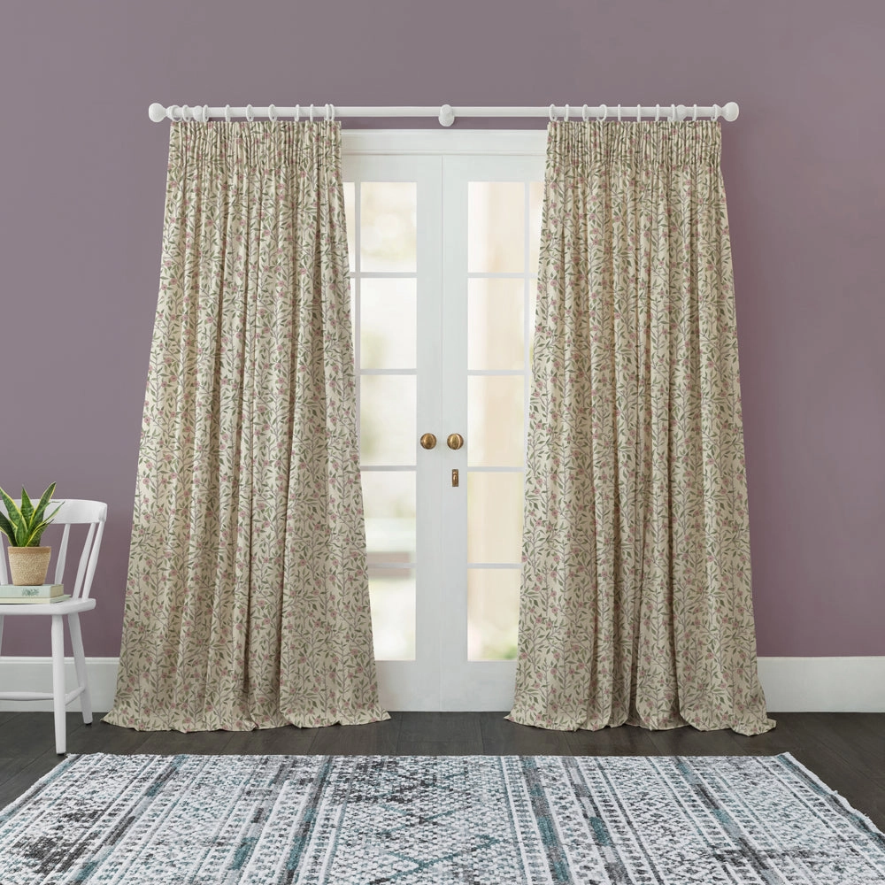 Yamuna Printed Cotton Fabric (By The Metre) Blush