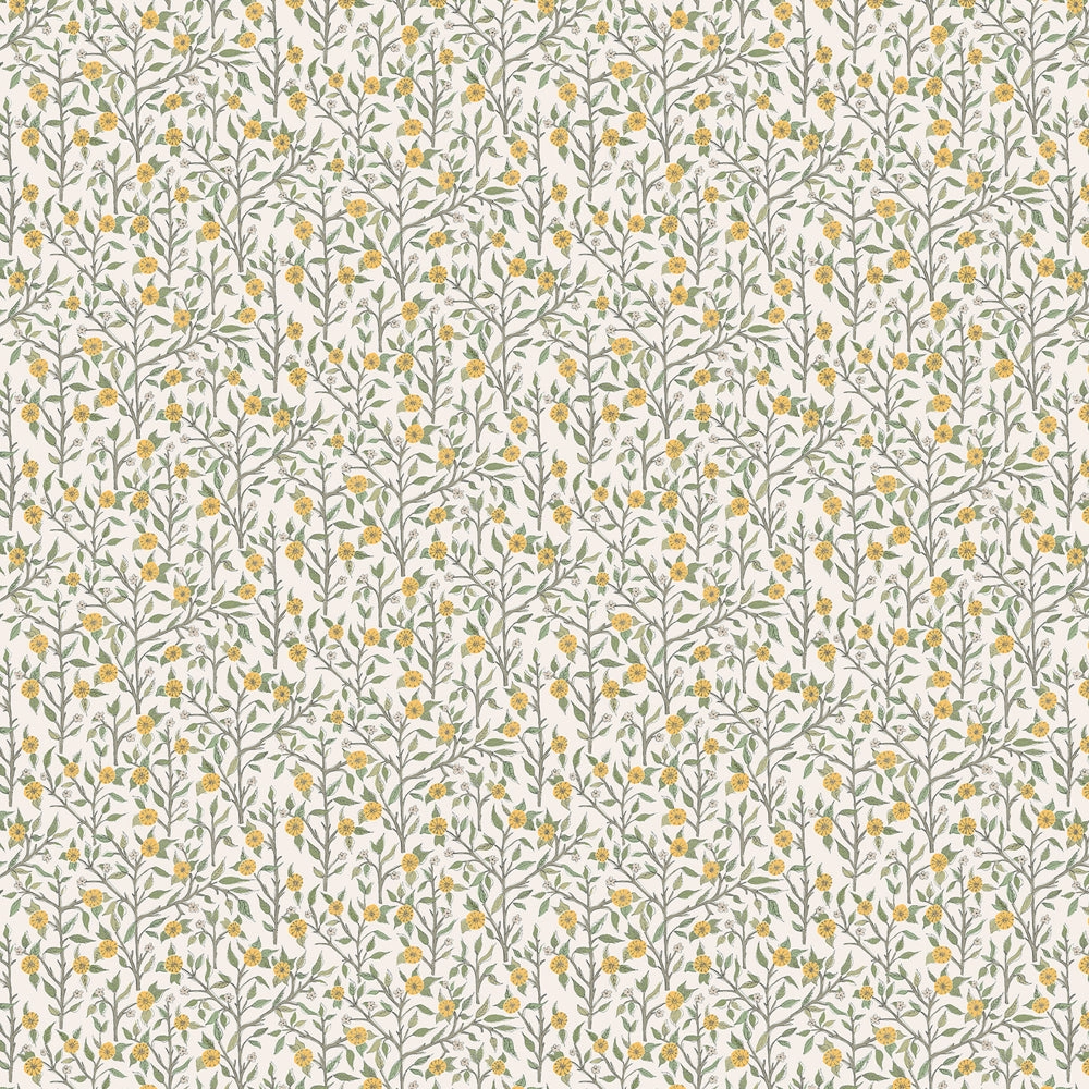 Yamuna Printed Cotton Fabric (By The Metre) Marigold