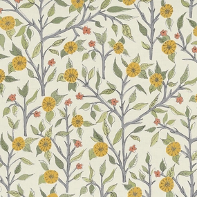 Yamuna Printed Cotton Fabric (By The Metre) Sunflower elegant table cloth  