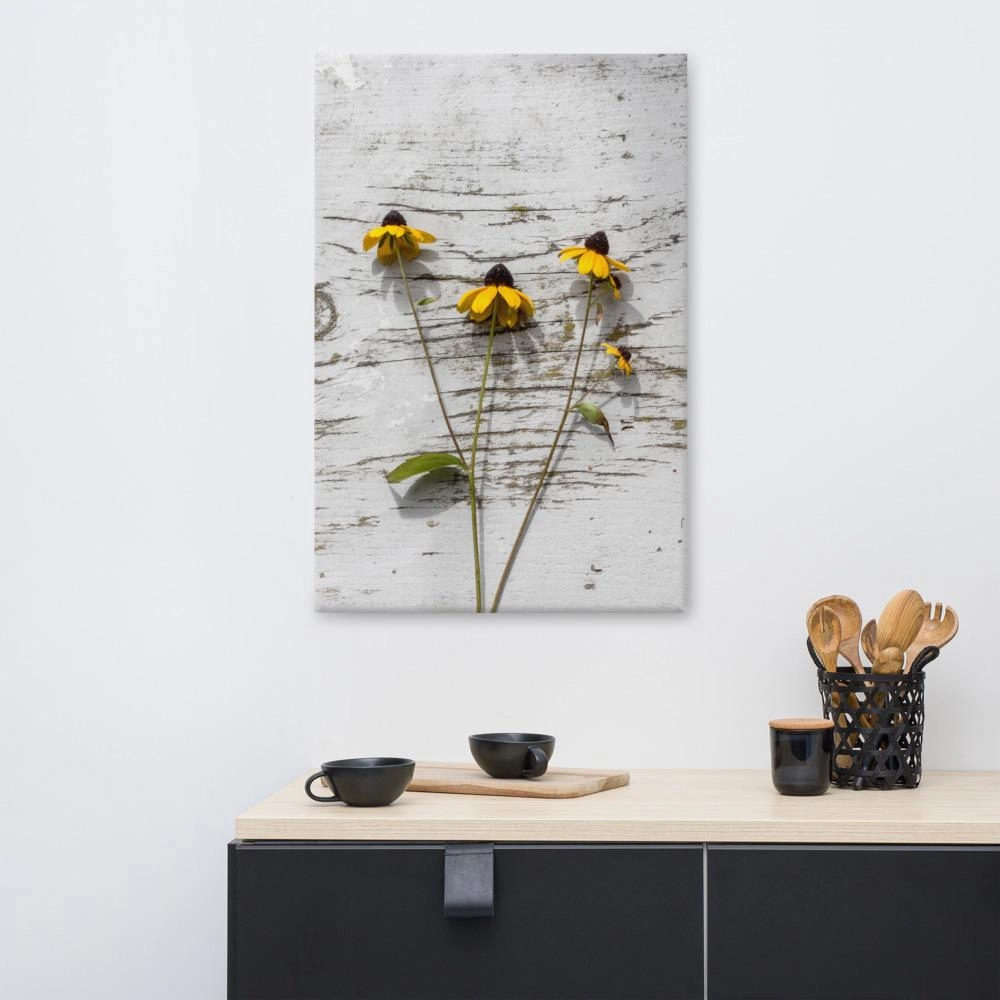 yellow flowers 7 - canvas