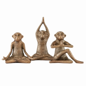 Zen Monkeys home display ornament